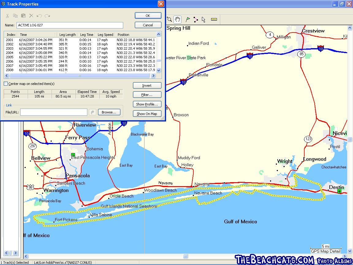 Round the Island Tracklog 2007