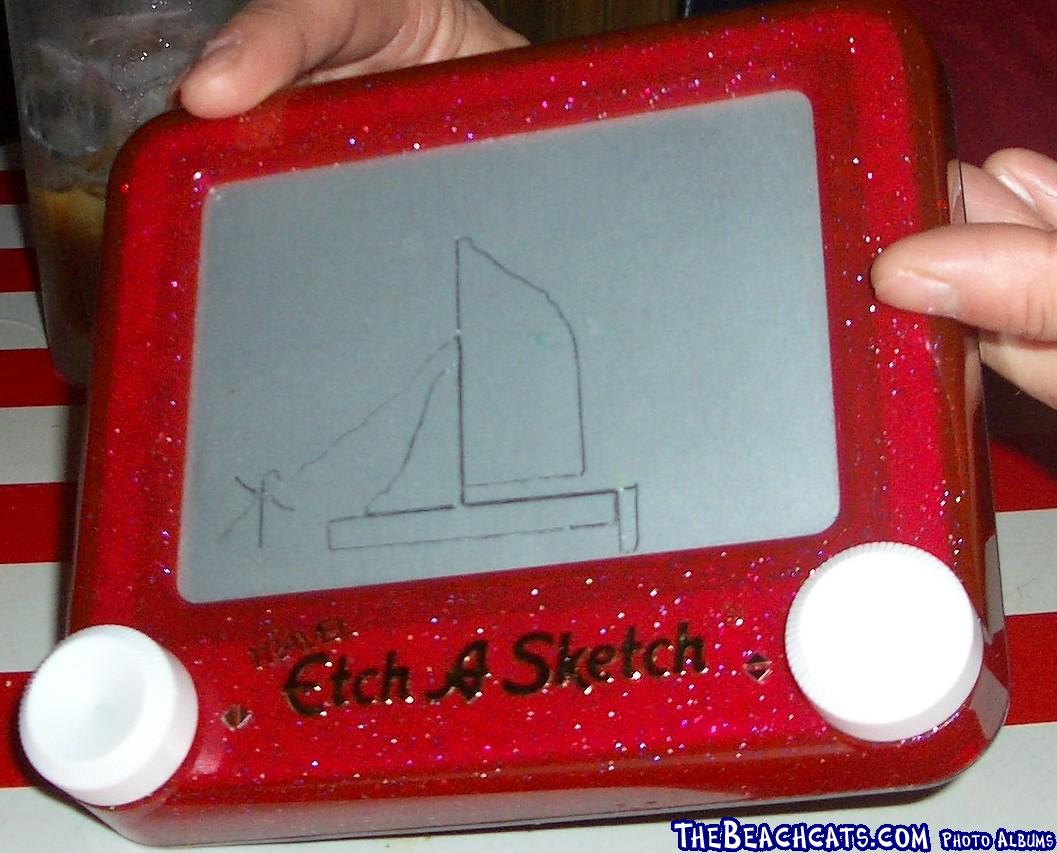 "Etch A Sketch" of my crew's first time "on the wire"