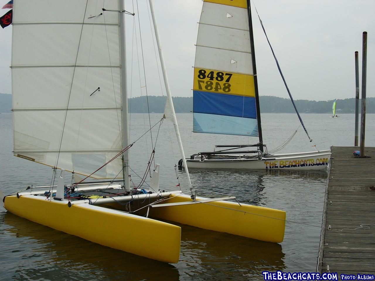 Damon's and Philip's boats: Cat Caper 2004