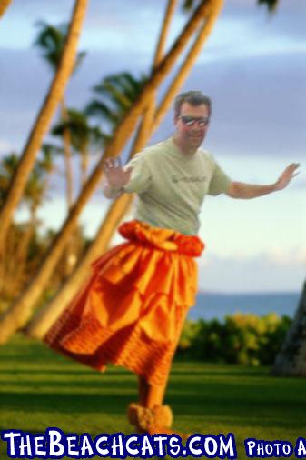 GARY on vacation, never passes up an opportunity to show his well-turned ankles....by Matt
