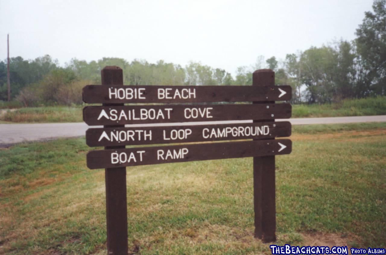 HOBIE BEACH Sign - Cheney Lake, KS