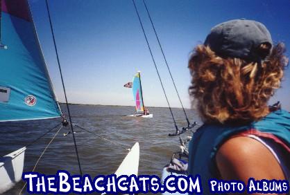 BECKY on HOBIE WAVE, Cheney Lake, KS