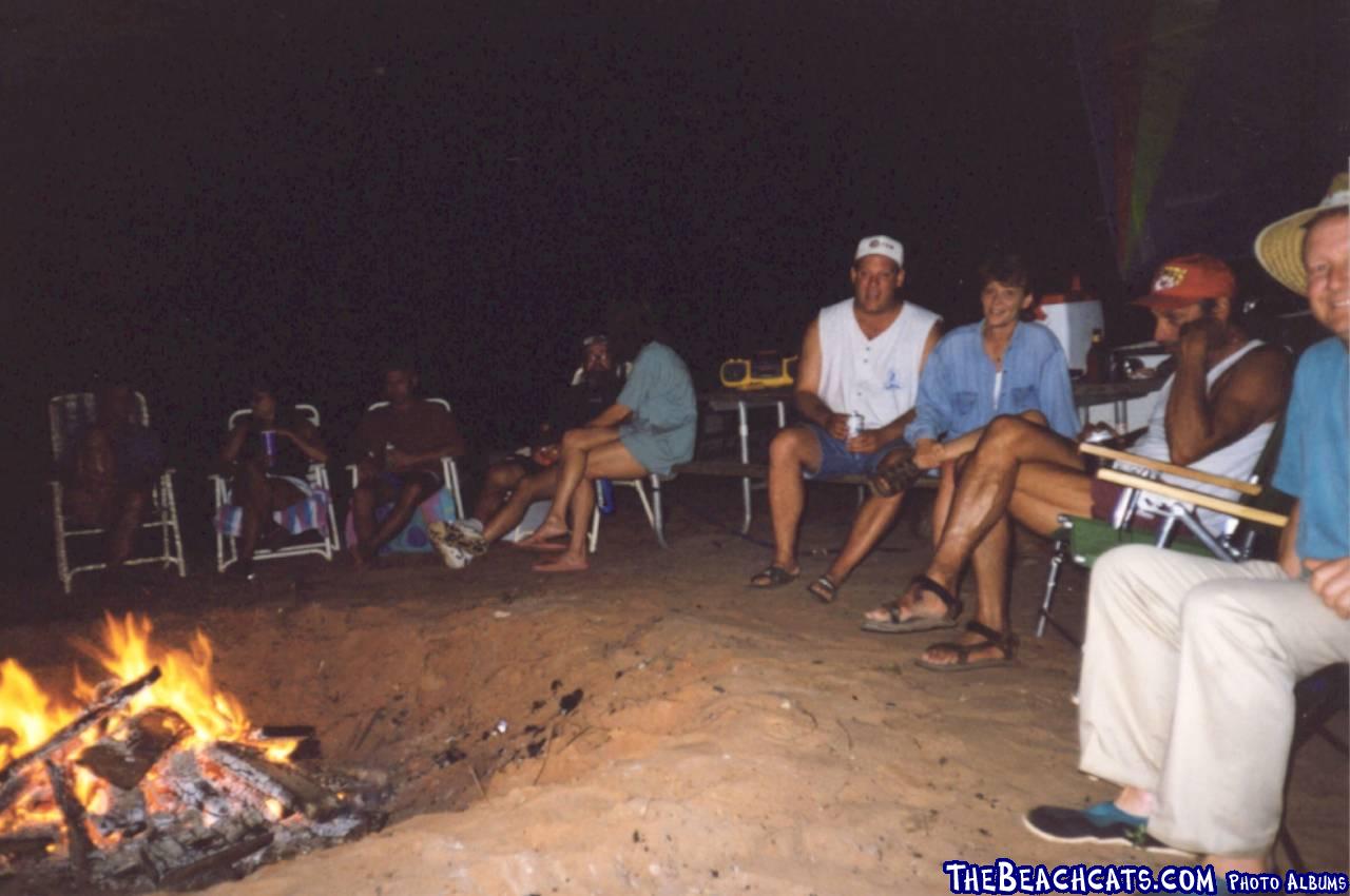 Campfire on Pirates Cove Beach, KS