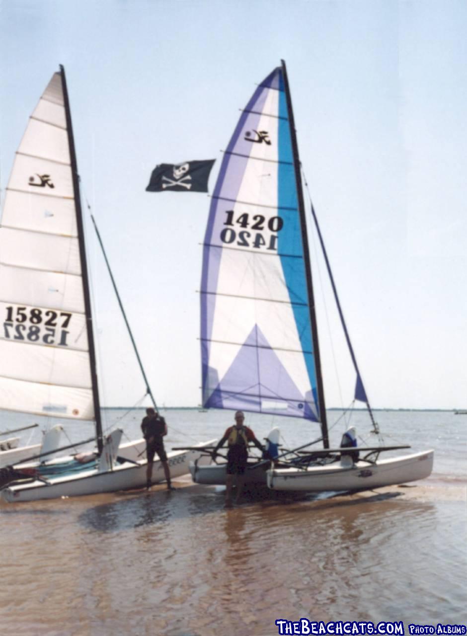 KURT & PAUL with HOBIE 18M at Pirates Cove, KS