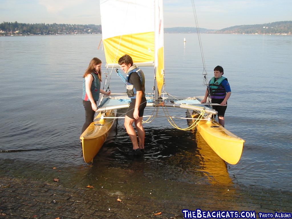 Kids on Lake Washington Thanksgiving Day