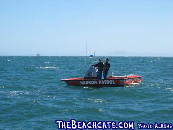 On Monday the Harbor Patrol decided to keep an eye on us