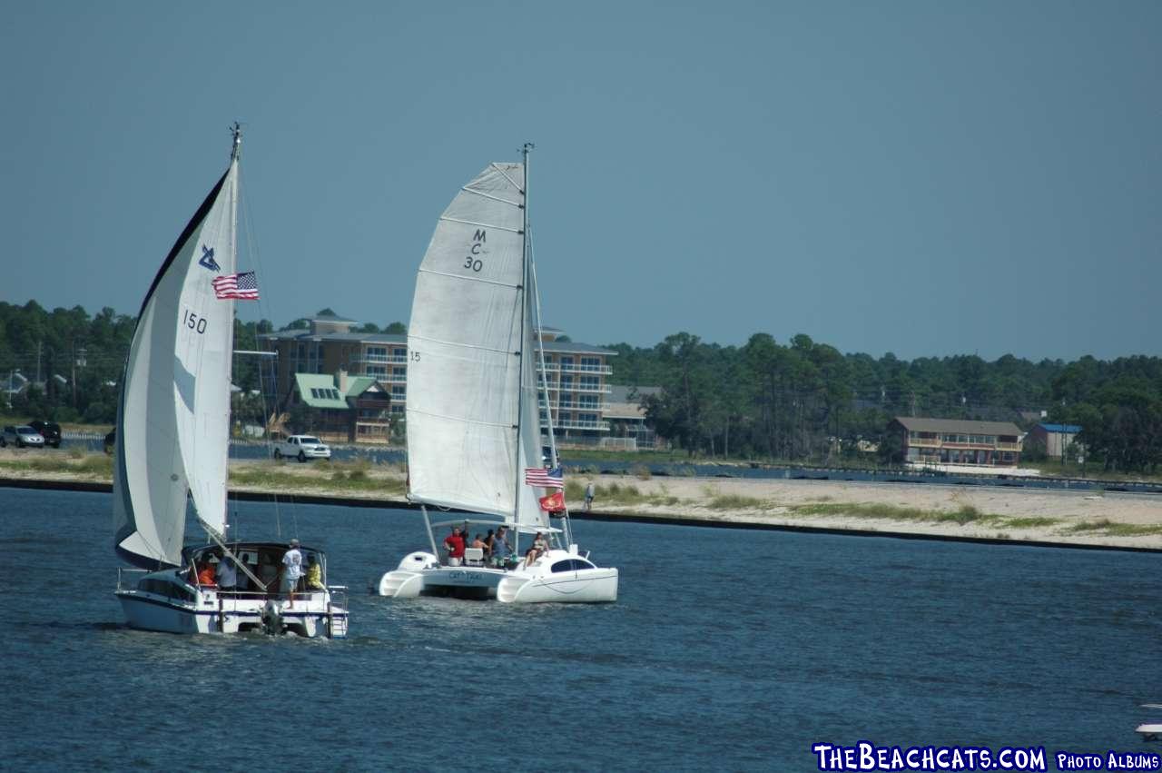 The cruising fleet prepares to start