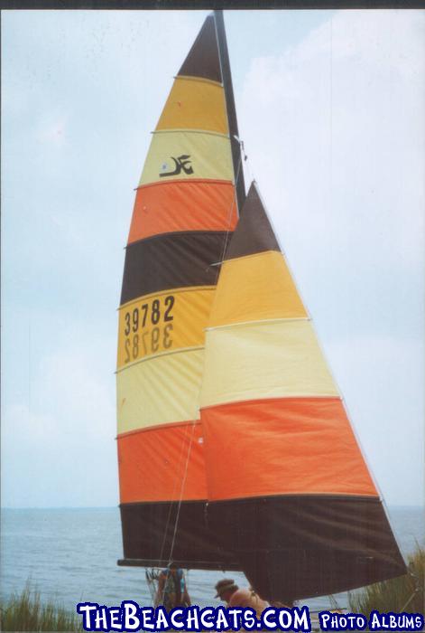 Hobie 16 sail pattern, Keoke.