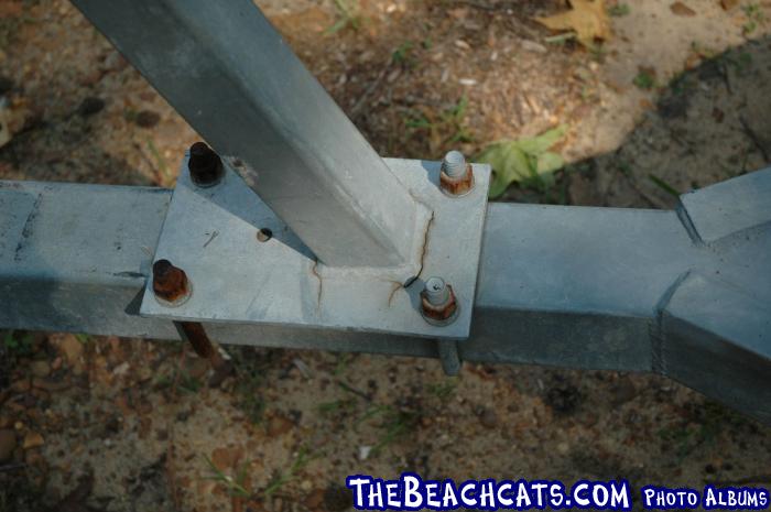 Cracks in Mast Stand