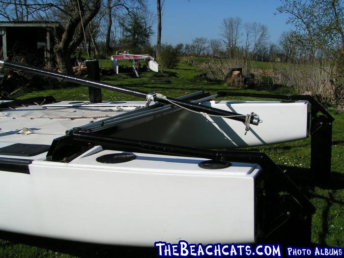 20 foot catamaran with Hobie mast and sails Please help identify