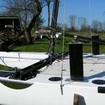 20 foot catamaran with Hobie mast and sails Please help identify