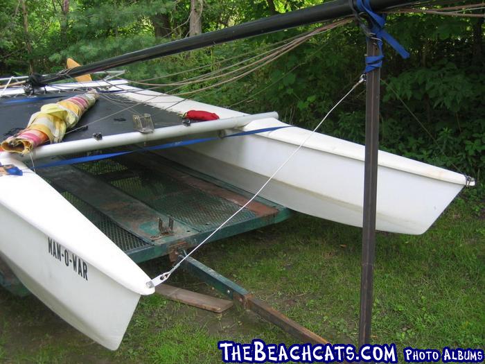 is this a Windrush? Its pontoon is 15'-2". cross bars are 7'-6"