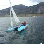 Roy Smith from Canada, crossing the finish line