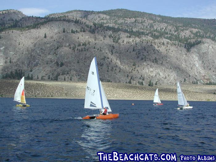 JOHN ZUPAN of Osoyoos, trying to find his way to the frist mark.