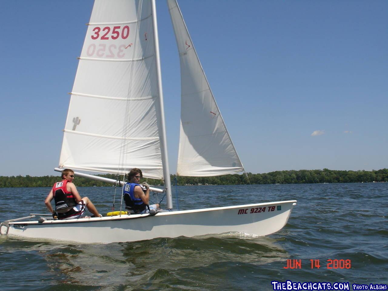 20 mph wind at Gun Lake