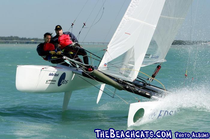 Dutch Tornado sailors MITCH BOOTH (skipper) and crew HERBERT DERCHSEN