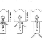 Single Hole Batten Tie from Hobie 20 Manual