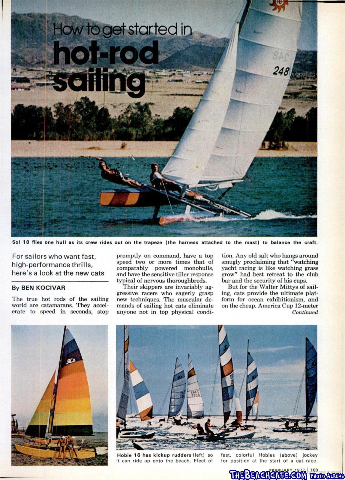 p. 109 How to get started in hot rod sailing