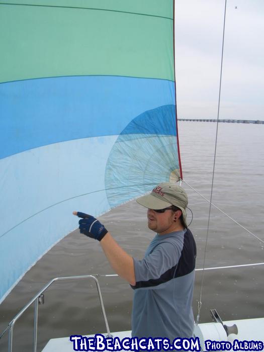 John directing traffic during our Monday cruise