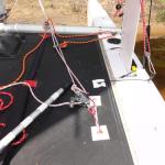 Trap block rigging under tramp