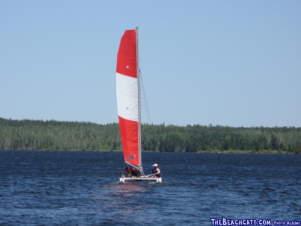 First sail with the new sail