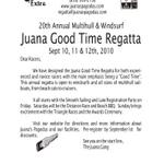 Juana Good Time Regatta 2010 Notice