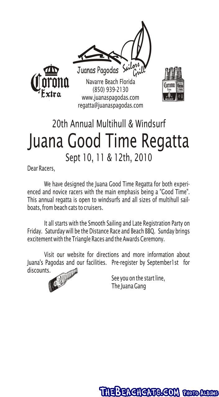 Juana Good Time Regatta 2010 Notice