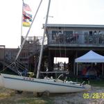 Look at the flags.  Great day for sailing.