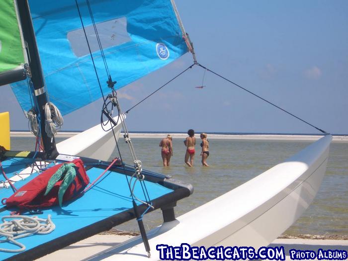 Damon, Philip, and Mark's crew.  The pleasures of sailing to the island.