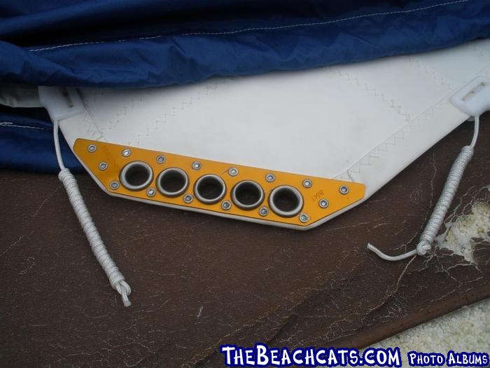 Clew Plate on Hobie FX One