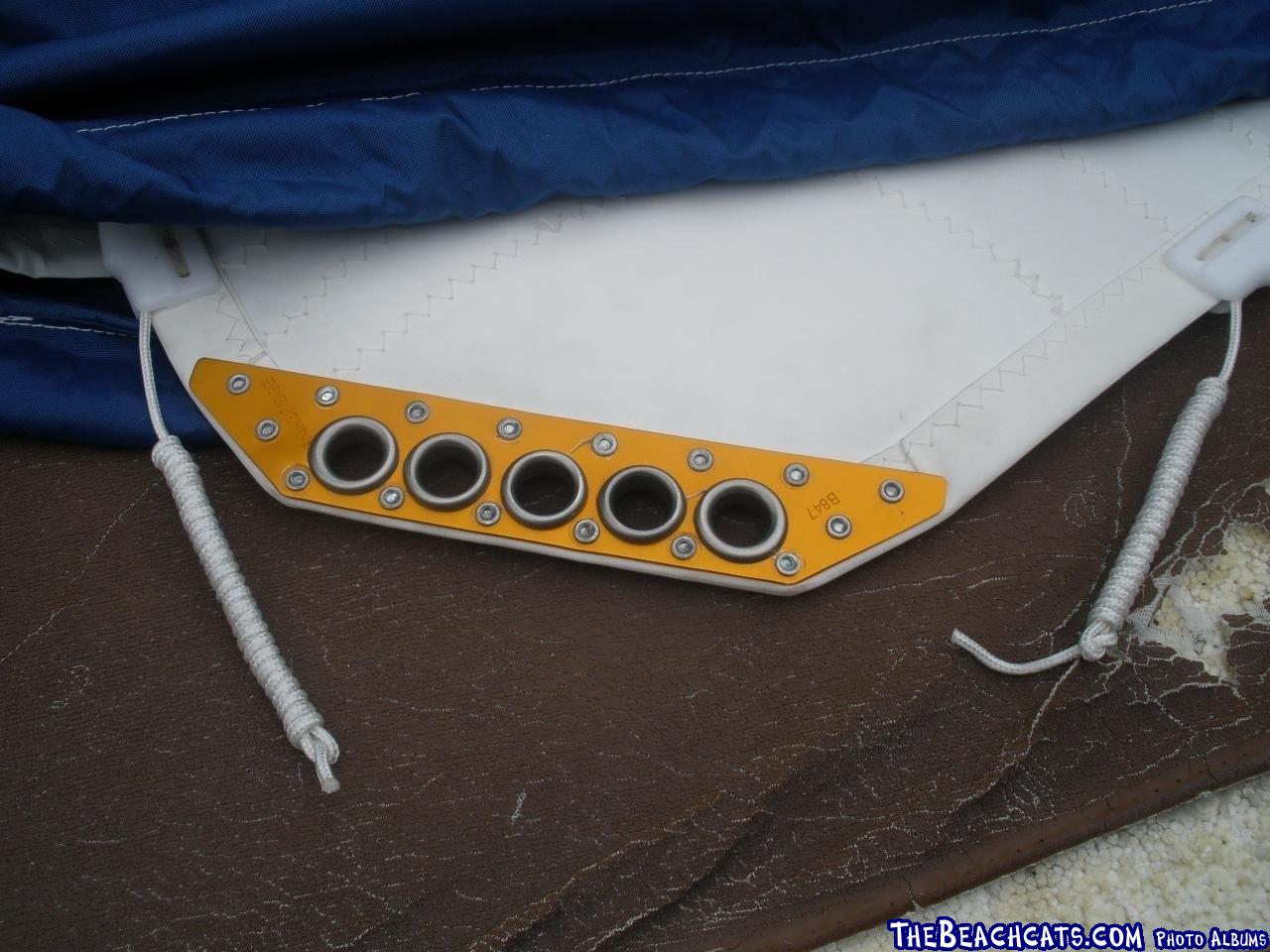 Clew Plate on Hobie FX One