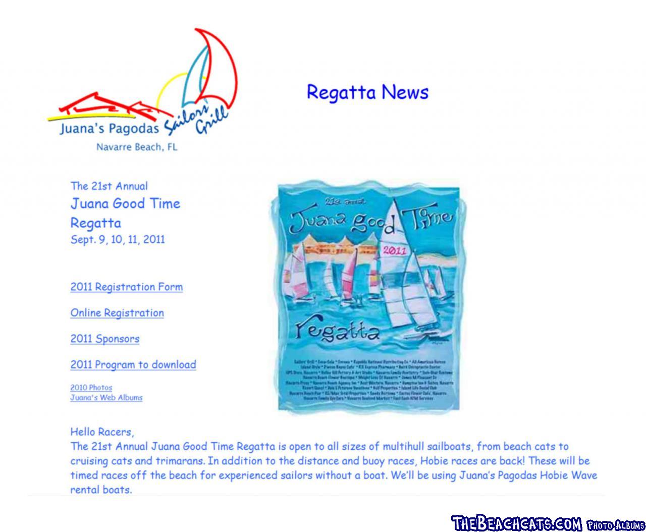 2011 Juana Good Time Regatta News