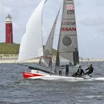 Mischa Heemskerk and Sander de Boer won on handicap with their Hobie Tiger.