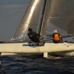 Nacra hull flying